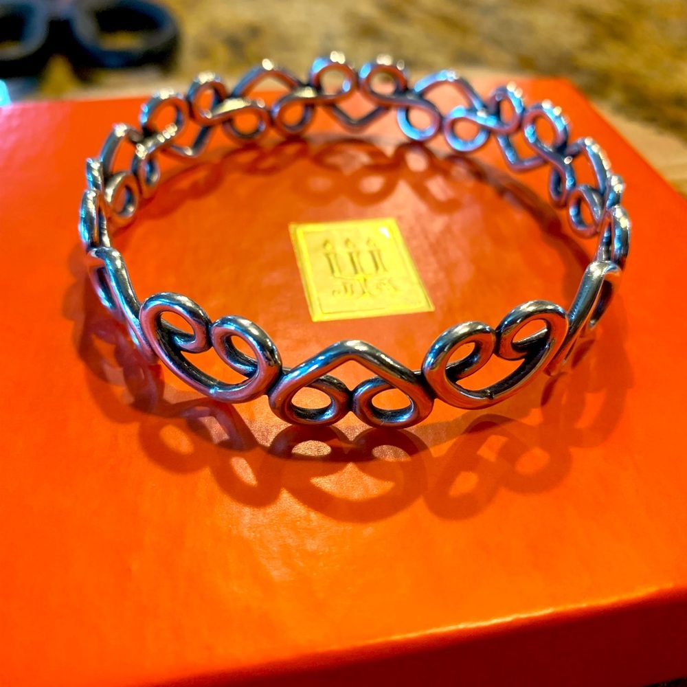 Retired James Avery Enduring Heart Bracelet LARGE